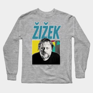 Slavoj Žižek #4 - Aesthetic Tribute Design Long Sleeve T-Shirt